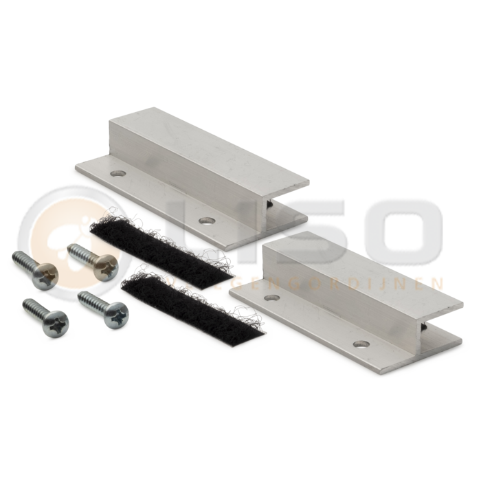 Liso® Aluminium kettinggordijn Extra dicht Kettinggordijn Antraciet/grijs Liso® Aluminium Vliegengordijn | Op maat gemaakt