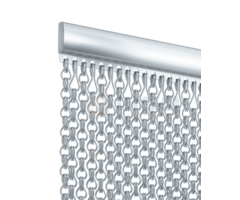 Liso® Aluminium kettinggordijn Aluminium Kettinggordijn Extra Dicht Zilver Satin Liso® | Op maat gemaakt