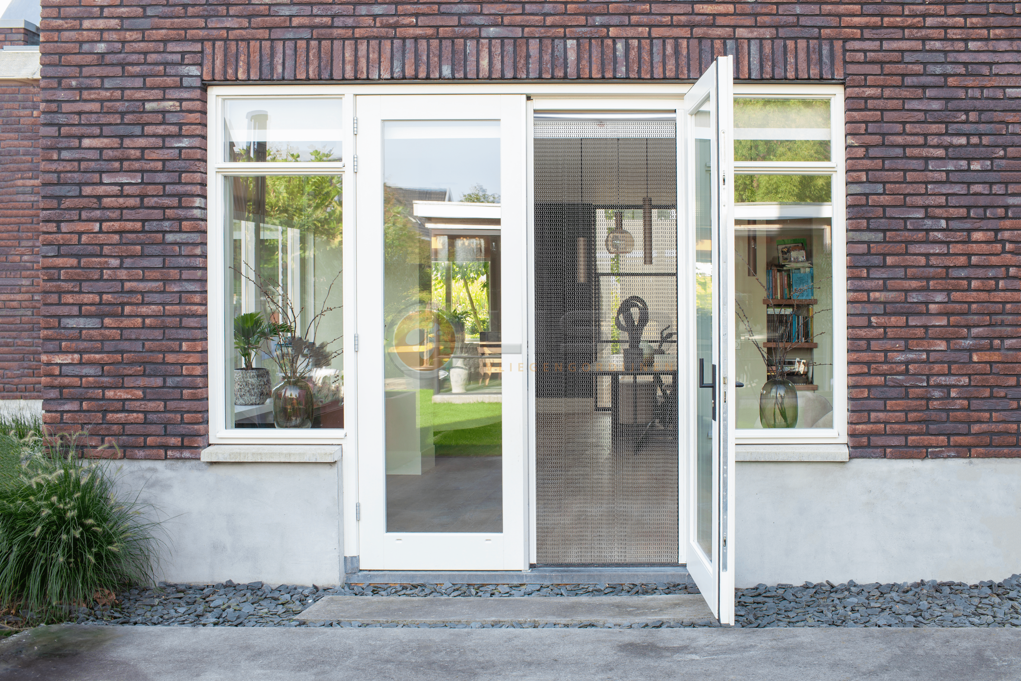 Liso® Aluminium kettinggordijn Kettinggordijn | Vliegengordijn kant en klaar 100 x 260 cm Antraciet/ Grijs
