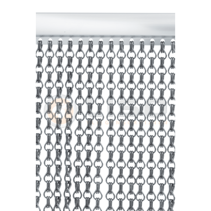Liso® Aluminium kettinggordijn Kettinggordijn | Vliegengordijn kant en klaar 100 x 260 cm Antraciet/ Grijs