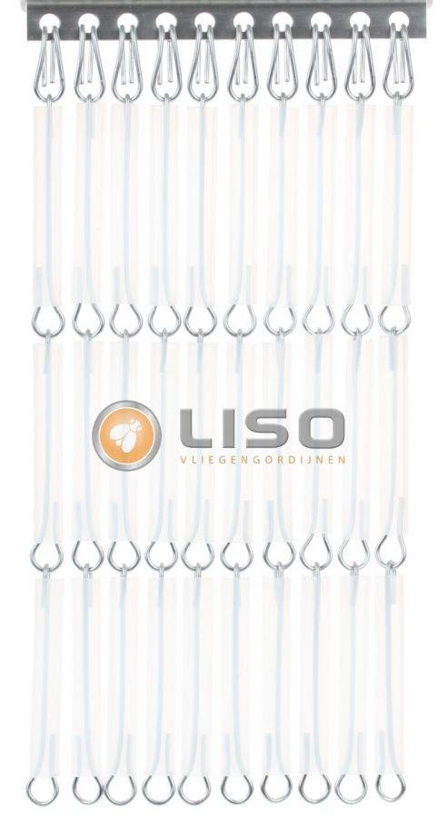 Liso ® Vliegengordijn Liso ® Hulzengordijn LISO 0001 Transparant mat | Op maat gemaakt