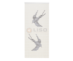 Liso ® 012 Vliegengordijn met Zwaluwen - kant en klaar 92 x 209