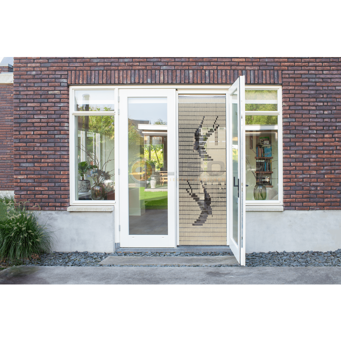 Liso ® 012 Vliegengordijn met Zwaluwen - kant en klaar 92 x 209