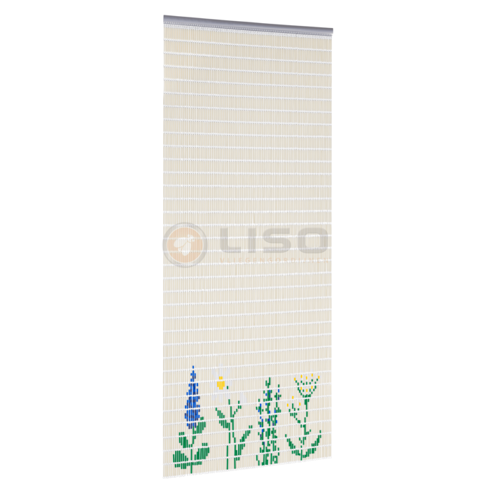 Liso ® Vliegengordijn Liso ® Hulzengordijn met Bloemenveld | Op maat gemaakt