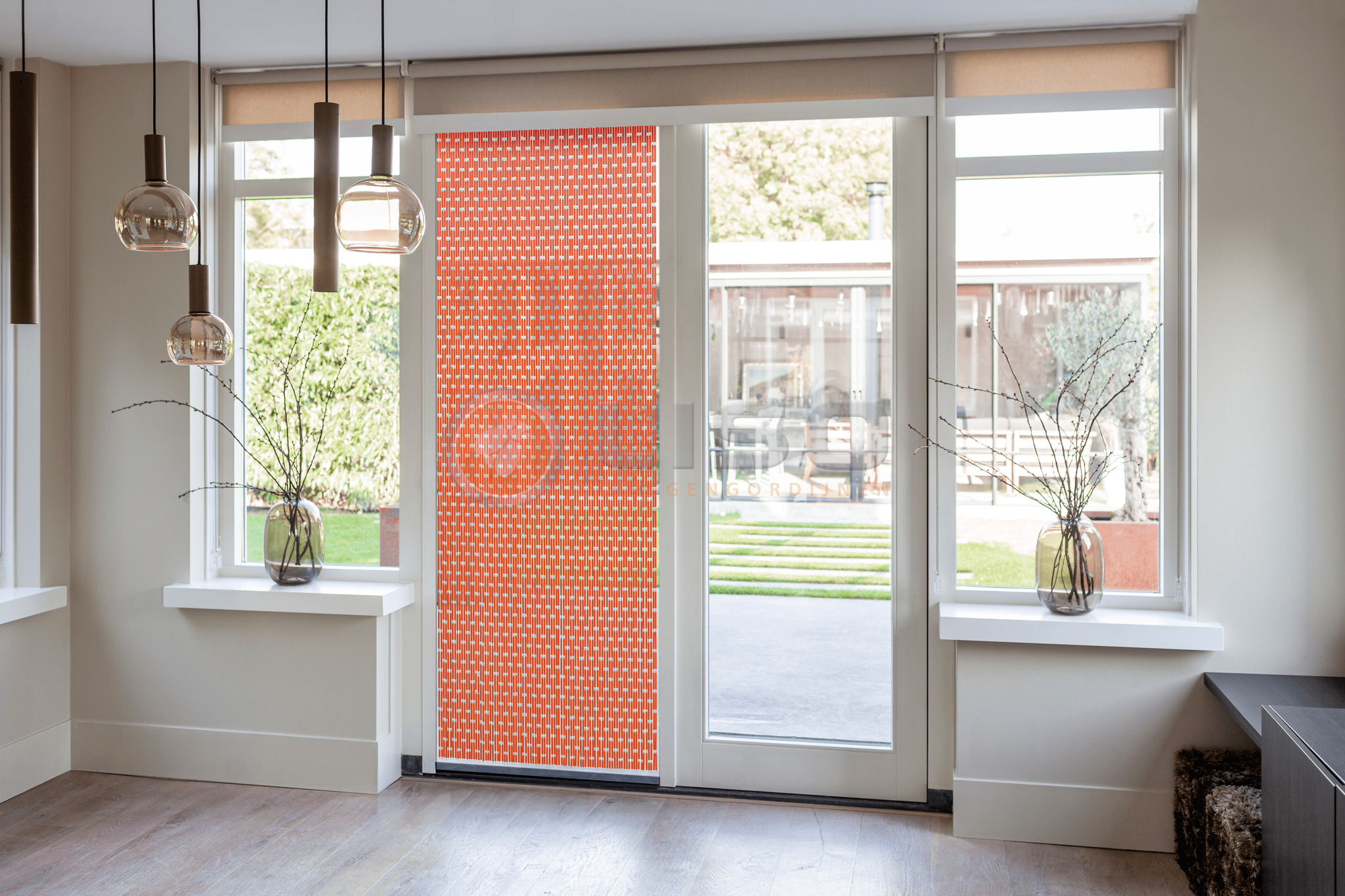 Liso ® Vliegengordijn Liso ® Hulzengordijn RAL 2009 Licht roodoranje | Op maat gemaakt