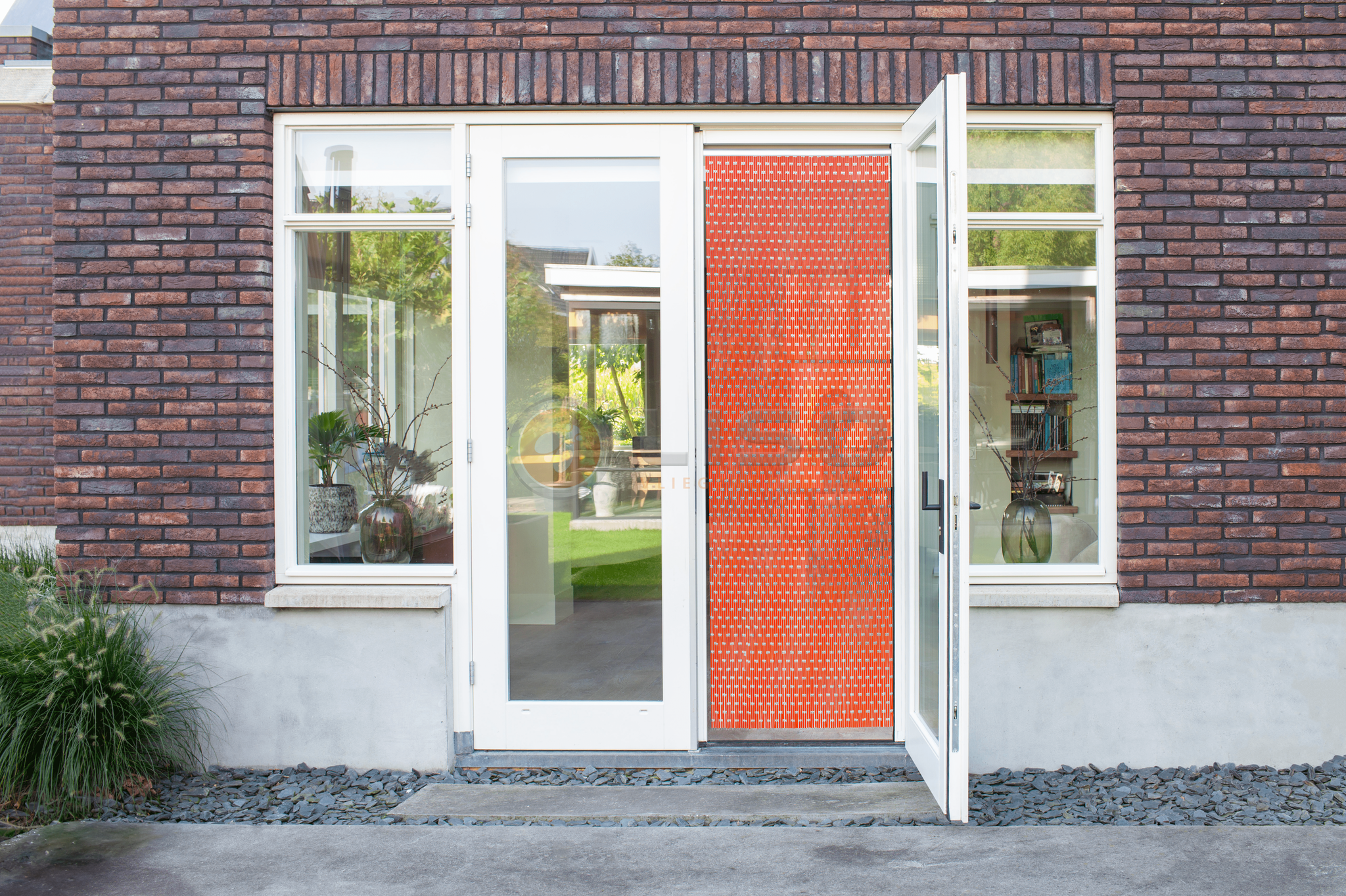 Liso ® Vliegengordijn Liso ® Hulzengordijn RAL 2009 Licht roodoranje | Op maat gemaakt