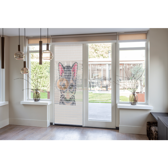Liso ® 126 Vliegengordijn met Kattenkop - kant en klaar 92 x 209