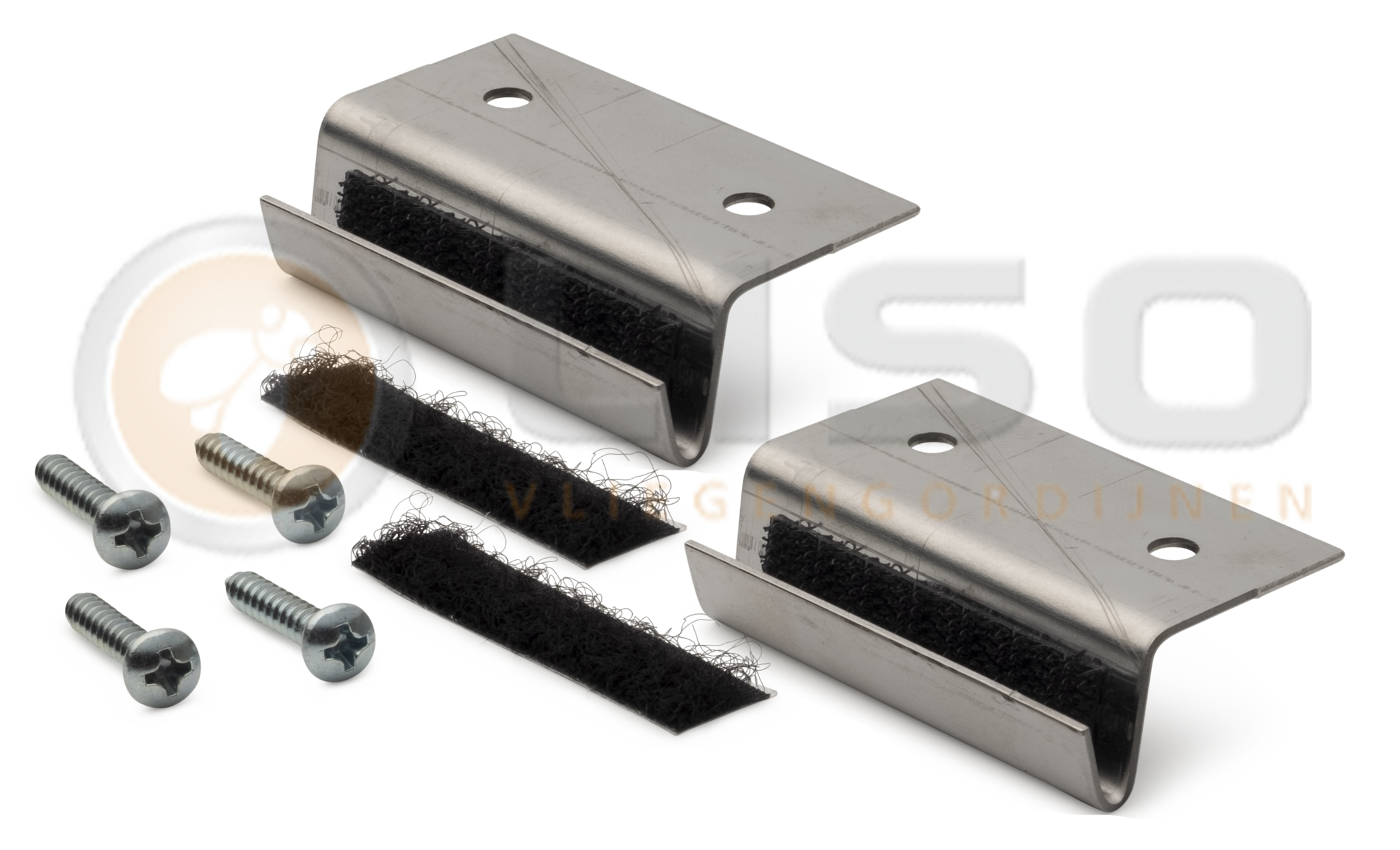 Alaska® Vliegengordijn Alaska® Kunststof Draadgordijn RAL 7040 Venstergrijs | Kant en Klaar 100x230 cm