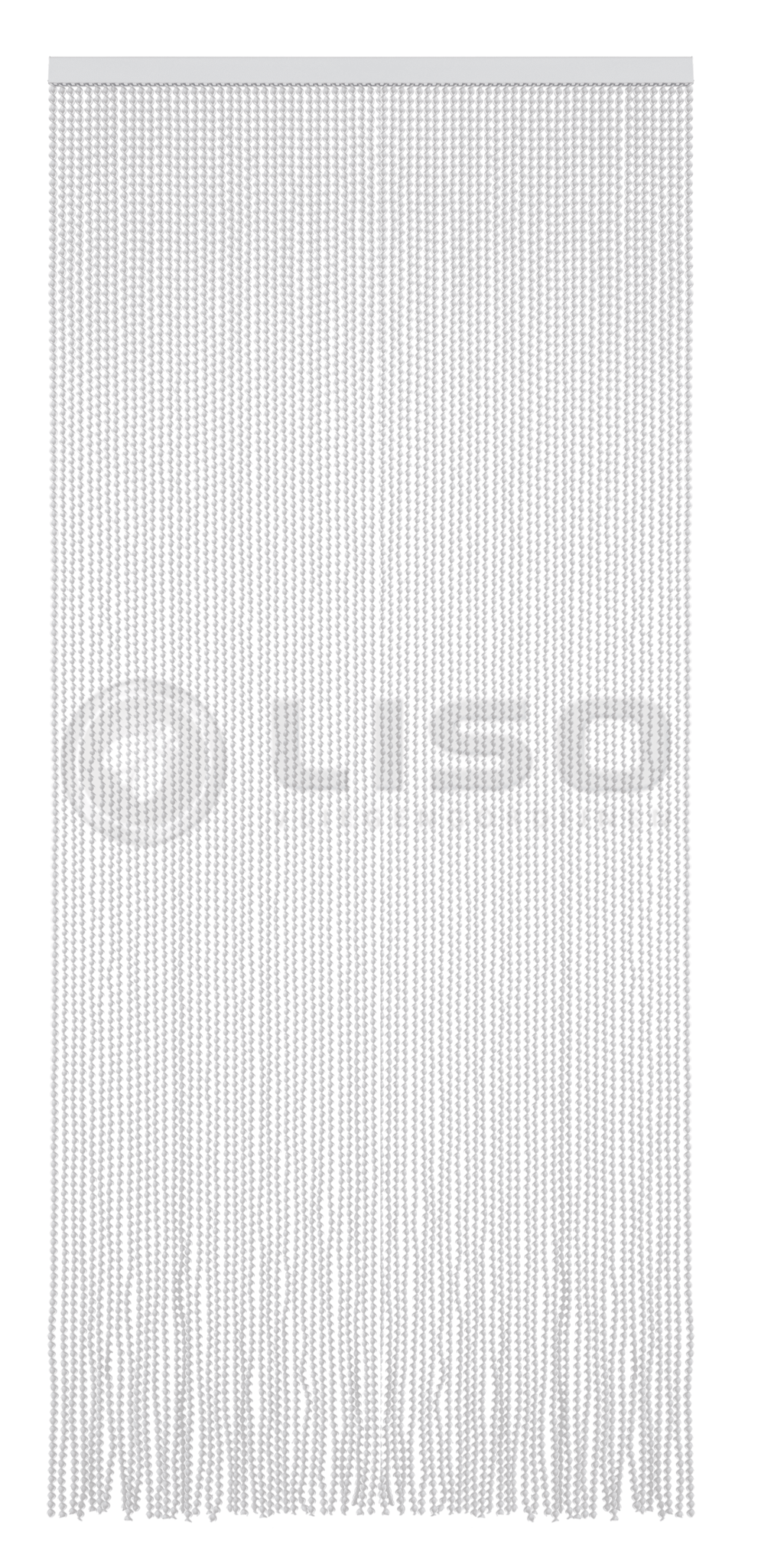 Ibiza® Vliegengordijn Ibiza® Kunststof Draadgordijn Wit met Grijs | Kant en Klaar 95x210 cm