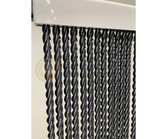 Manacor® Vliegengordijn Helena Manacor® Kunststof Draadgordijn Transparant met Antraciet | Kant en Klaar 100x215 cm