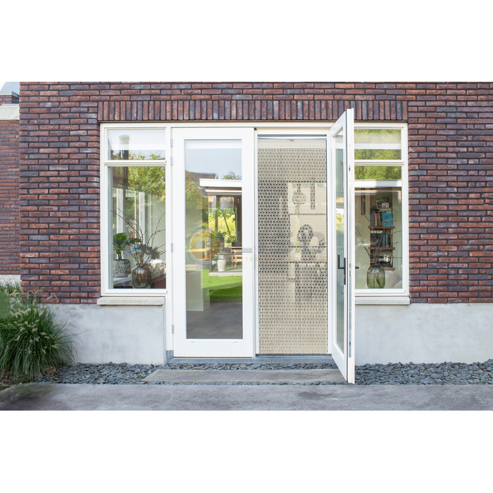 Liso® Vliegengordijn Liso ® Hulzengordijn LISO 0003 Crème | Kant en Klaar 92 x 209 cm