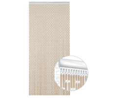 Liso® Vliegengordijn Liso ® Hulzengordijn LISO 0035 Zand/taupe | Kant en Klaar 100 x 232 cm