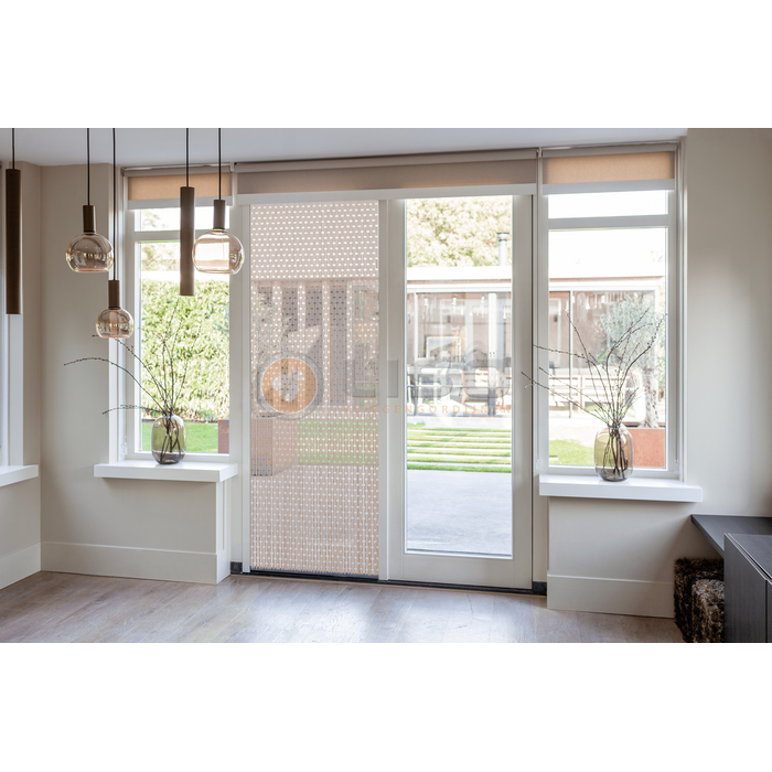 Liso® Vliegengordijn Liso ® Hulzengordijn LISO 0035 Zand/taupe | Kant en Klaar 100 x 232 cm