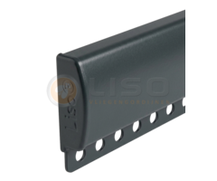 Liso® Luxe Liso® P100 ophangrail voor hulzengordijn – RAL 7016 Antracietgrijs