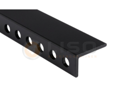 Liso® Smalle Liso® P100 ophangrail voor hulzengordijn – RAL 9011 Zwart
