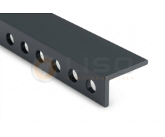 Liso® Smalle Liso® P100 ophangrail voor hulzengordijn – RAL 7016 Antracietgrijs
