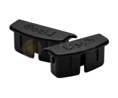 Liso® Eind- en afwerkdopjes (zwart) voor Luxe Liso® ophangrail – set van 2