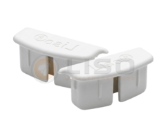 Liso® Eind- en afwerkdopjes (wit) voor Luxe Liso® ophangrail – set van 2