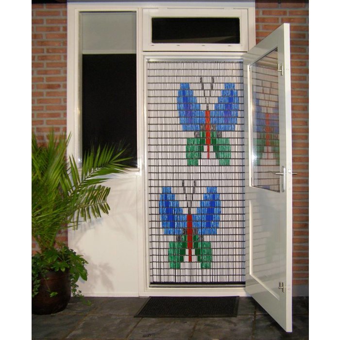Liso ® Vliegengordijn Liso ® Hulzengordijn met Vlinders | Doe-het-zelf pakket
