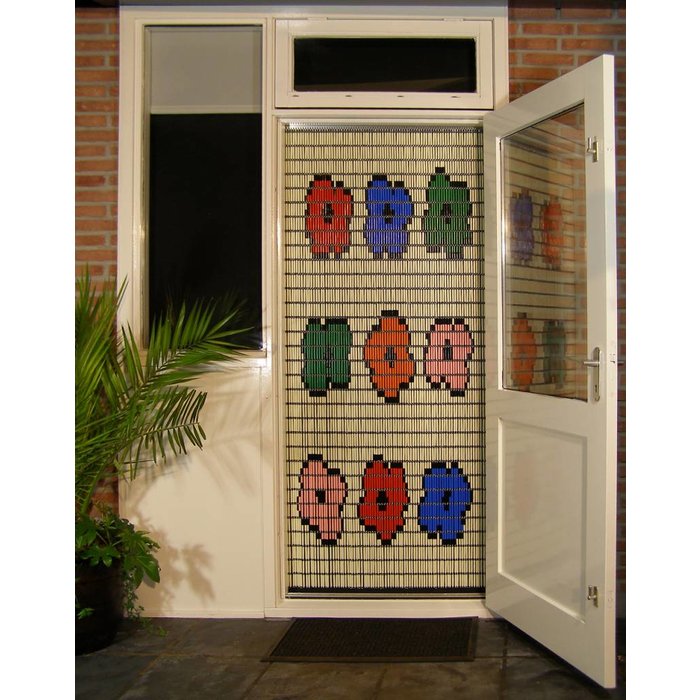 Liso ® Vliegengordijn DHZ-Pakket Liso®  9 Bloemetjes - Doe-het-zelf pakket. Prijs per / m²