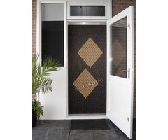 Miami ® Vliegengordijn Miami Woodlook - Streep ✔ Doe-het-zelf pakket - Prijs per m²