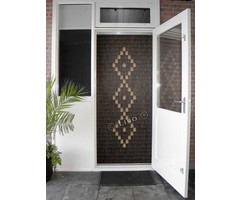 Miami ® Vliegengordijn Miami Woodlook - Lijst ✔ Doe-het-zelf pakket - Prijs per m²