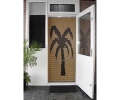 Miami ® Vliegengordijn Miami Woodlook - Palm ✔ Doe-het-zelf pakket - Prijs per m²