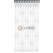 Liso ® Vliegengordijn Mat Transparant - Doe-het-zelf pakket. Prijs per / m²