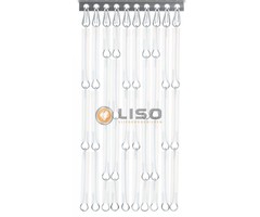 Liso ® Vliegengordijn Liso ® Hulzengordijn LISO 0001 Mat Transparant | Doe-het-zelf pakket