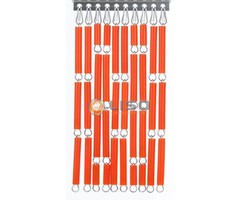 Liso® Vliegengordijn Liso ® Hulzengordijn RAL 2008 Helder roodoranje | Doe-het-zelf pakket