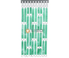 Liso ® Vliegengordijn Liso ® Hulzengordijn LISO 0017 Groen gevlamd | Doe-het-zelf pakket