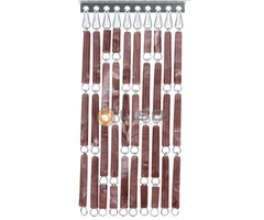 Liso ® Vliegengordijn Liso ® Hulzengordijn LISO 0018 Bruin gevlamd | Doe-het-zelf pakket