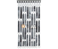 Liso ® Vliegengordijn Liso ® Hulzengordijn LISO 0019 Grijs gevlamd | Doe-het-zelf pakket