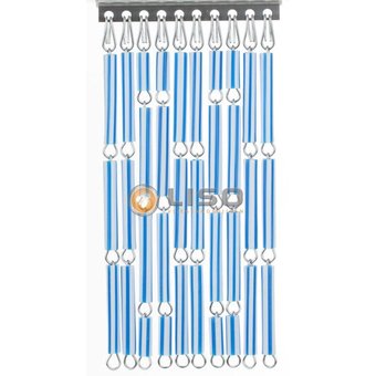 Fliegenvorhang Ohne Design Blau Weiss Gestreiftes Diy Liso