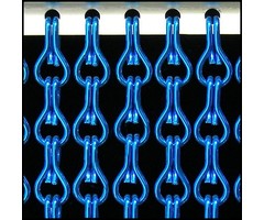 Liso® Aluminium kettinggordijn Kettinggordijn Donkerblauw Liso® Aluminium Vliegengordijn | Op maat gemaakt