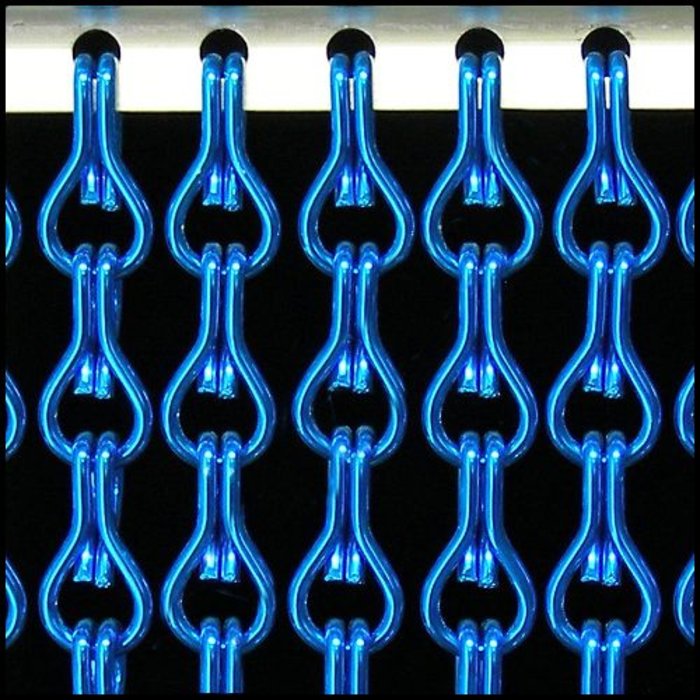 Liso® Aluminium kettinggordijn Aluminium Kettinggordijn Donkerblauw – Liso® Vliegengordijn | Op maat gemaakt