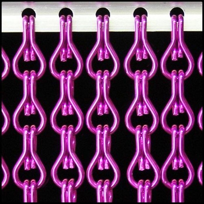 Liso® Aluminium kettinggordijn Kettinggordijn Paars Liso® Aluminium Vliegengordijn | Op maat gemaakt