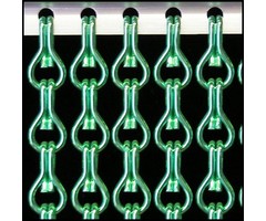 Liso® Aluminium kettinggordijn Aluminium Kettinggordijn Lichtgroen Liso® | Op maat gemaakt