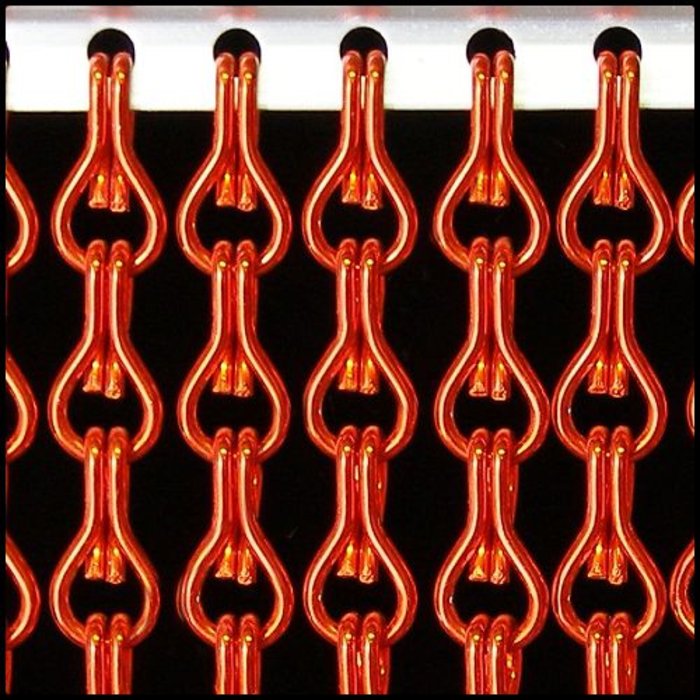 Liso® Aluminium kettinggordijn Aluminium Kettinggordijn Rood Liso® | Op maat gemaakt