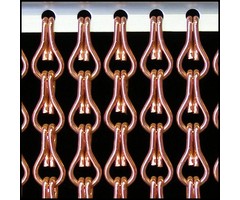 Liso® Aluminium kettinggordijn Kettinggordijn Roze/koper Liso® Aluminium Vliegengordijn | Op maat gemaakt