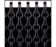 Liso® Aluminium kettinggordijn Aluminium Kettinggordijn Zwart Liso® | Op maat gemaakt