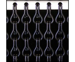 Liso® Aluminium kettinggordijn Kettinggordijn Zwart Liso® Aluminium Vliegengordijn | Op maat gemaakt