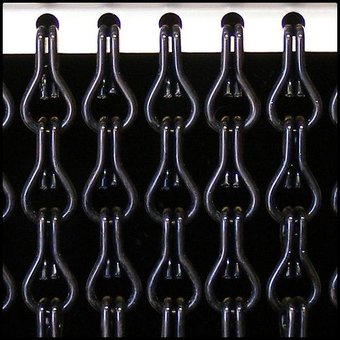 Kettenvorhang Kriska Aluminium Farbe Schwarz Sofort