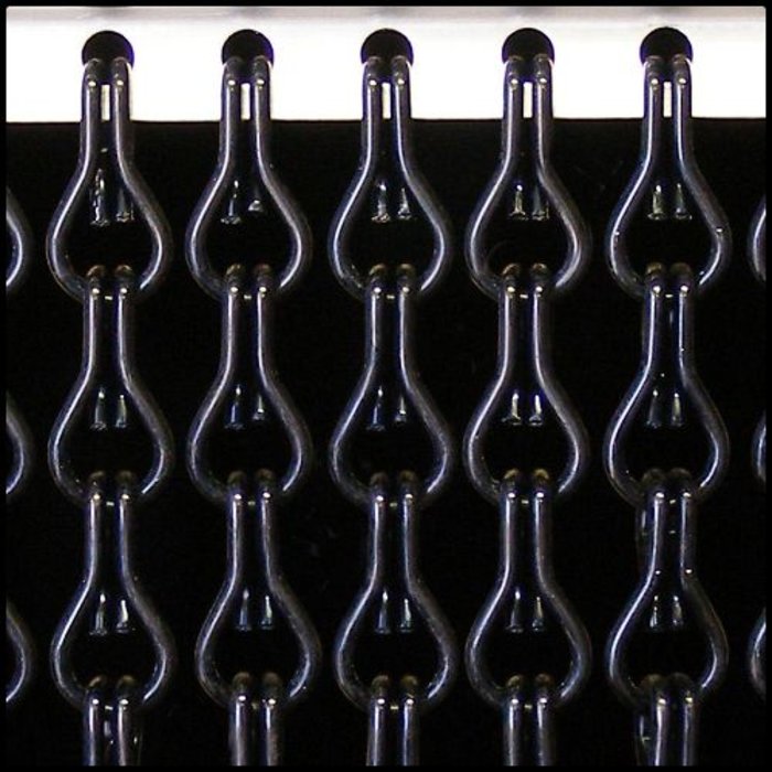 Liso® Aluminium kettinggordijn Aluminium Kettinggordijn Zwart – Liso® Vliegengordijn | Op maat gemaakt