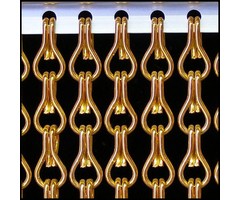 Liso® Aluminium kettinggordijn Kettinggordijn Oranje Liso® Aluminium Vliegengordijn | Op maat gemaakt