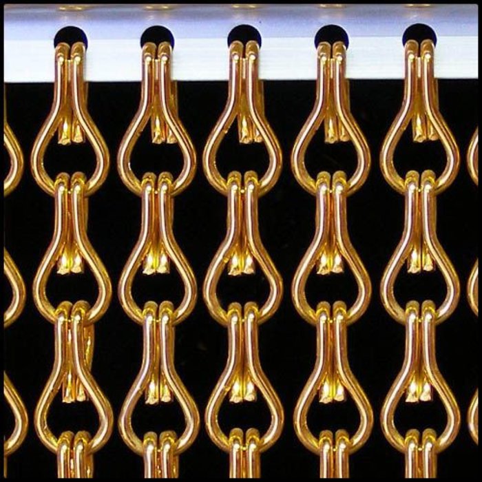 Liso® Aluminium kettinggordijn Aluminium Kettinggordijn Oranje / Perzik – Liso® Vliegengordijn | Op maat gemaakt