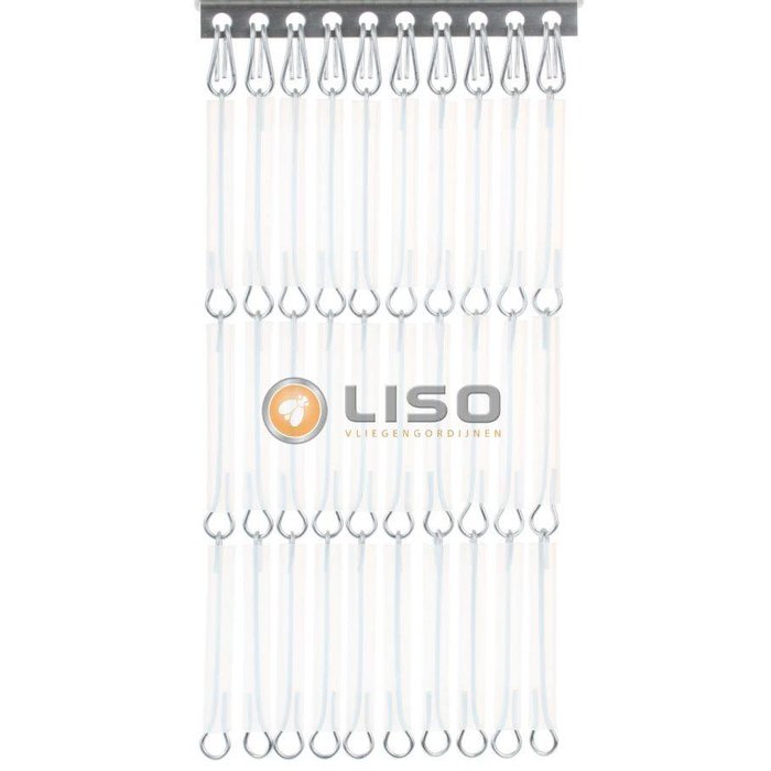 Liso ® Vliegengordijn Liso ® Hulzengordijn LISO 0001 Mat Transparant | Doe-het-zelf pakket