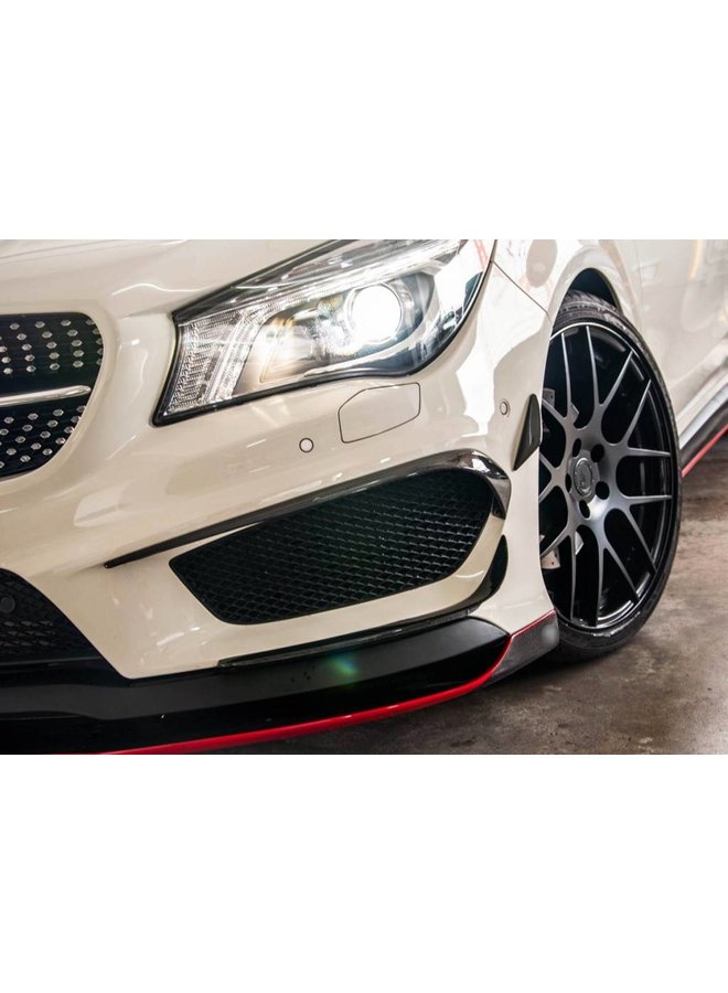 Carbon front bumper splitter W117 CLA