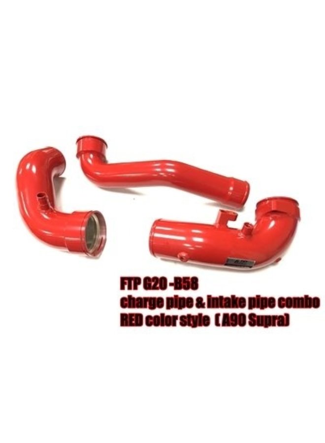 Pipe de suralimentation et d'admission rouge Toyota Supra GR A90