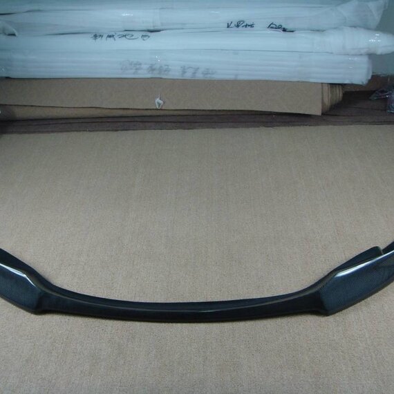 Carbon Fiber Look Front Bumper Splitters For BMW E90 E92 E93 M3 2007-2013 - Set Of 2 ABS Plastic